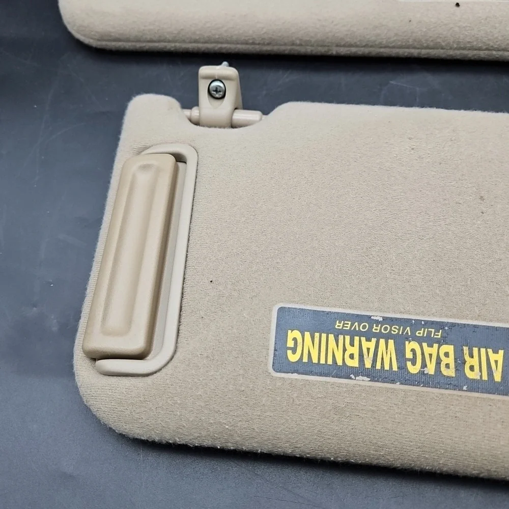 1999-2004 Acura RL Pair Sun Visors Left Right Genuine OEM Light Brown‎